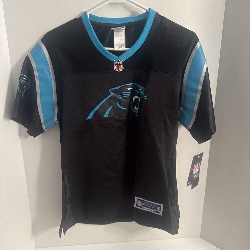 NFL Pro Line Jersey T-shirt Carolina Panthers Blank Women’s Size Small NWT